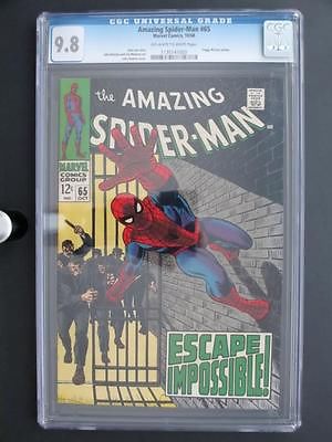 Amazing SpiderMan 65 MARVEL 1968 MINT CGC 98 NMMT  HIGHEST GRADE