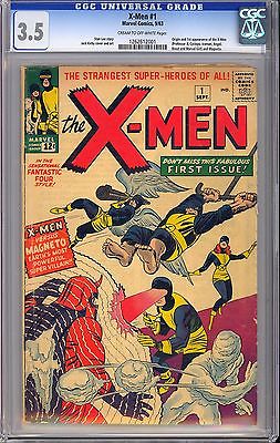 XMen 1 Nice Unrestored Key Silver Age Marvel Comic 1963 CGC 35