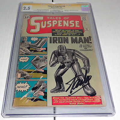 Tales of Suspense 39 CGC SS Signature Autograph STAN LEE Origin 1st Iron Man