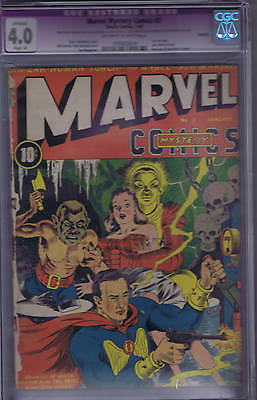 Marvel Mystery Comics 3 Timely 1940 CGC 40 SLIGHTLY RESTORED ASchomburgcov
