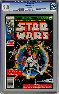 Star Wars 1 CGC 98  White pages 1977 Movie Adaptation Chaykin Art