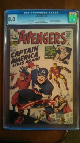 Avengers 4 CGC 80 white pages