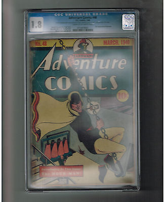 ADVENTURE COMICS 48 CGC 18 First appearance of Hour Man Gold Age DC