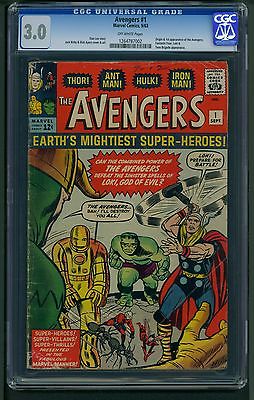 Avengers 1 1963 CGC Graded 30  Stan Lee  Jack Kirby  Dick Ayers