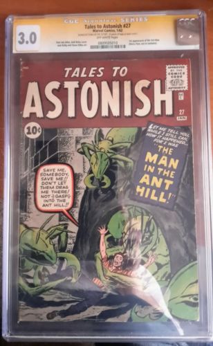 Tales to Astonish 271162 CGC 30Signed by Stan Lee First Appearance Antman