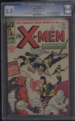 Marvel Comics XMEN 1 91963 CGC 55 1ST APP OF THE XMEN and MAGNETO RARE