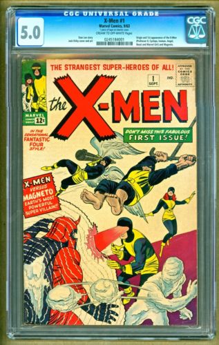 XMen 1 1963 Marvel 1st appearance of the team  Magneto NO RESERVE PGX CGC 50