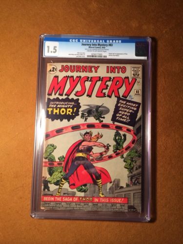 Journey Into Mystery 83 Marvel 1962 1st Thor Appearance CGC 15