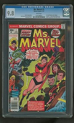 Ms Marvel 1 CGC 98 White p 1st Carol Danvers as MM 1977 Marvel id 14508