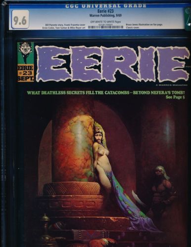 Eerie  23  classic Frank Frazetta cover CGC 96 Highest Graded Rare in Grade