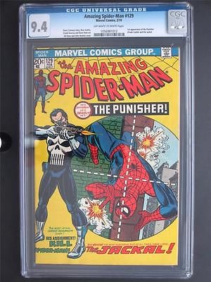 Amazing SpiderMan 129 MARVEL 1974 NEAR MINT CGC 94 NM  1st App of Punisher