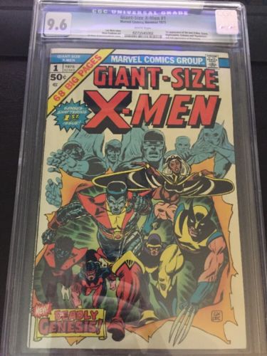 Giant Size XMen 1 CGC 96 1975 White Pgs 1st App Storm Colossus Marvel Comics