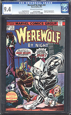 1972 Werewolf by Night 32 CGC 94 1st Moonknight Check out my other books