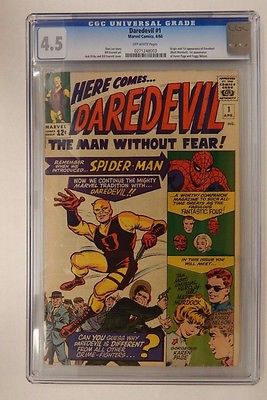Marvel DAREDEVIL 1 CGC Graded 45  1964 Vintage Comic