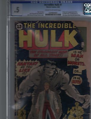 The Incredible Hulk 1 May 1962 Marvel CGC 05 CROW pages comic book