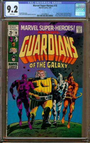 Marvel SuperHeroes 18 CGC 92 WP  1st Appearance of Guardians of the Galaxy
