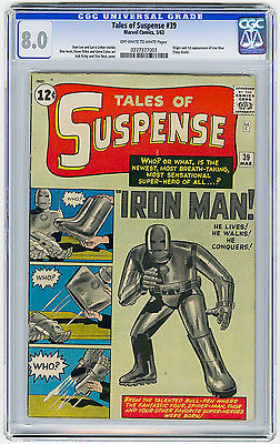 Tales of Suspense 39 CGC 80 OWW MEGA KEY Origin  1st app Marvel Silver Age