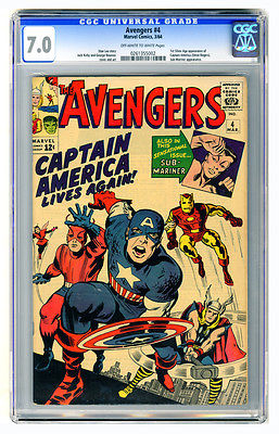 Avengers 4 CGC 70 Captain America Joins the Avengers