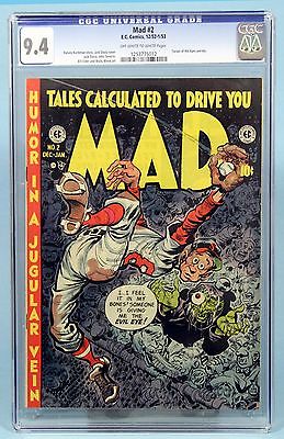 MAD2 CGC 94 Jack Davis Wally Wood Art Tarzan Parody Baseball Horror Cover