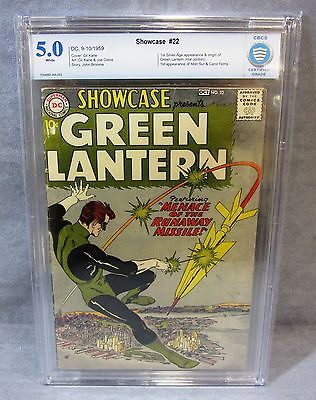 SHOWCASE 22 Green Lantern Hal Jordan 1st app CBCS 50 DC Comics 1959 cgc