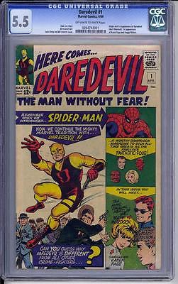 Daredevil 1 CGC 55 1964 1st First Appearance of Daredevil OWW