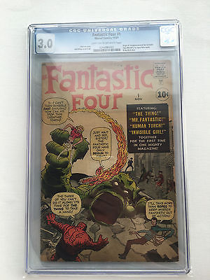 MARVEL FANTASTIC FOUR 1 CGC 30 1ST FANTASTIC FOUR OFFWHITE PAGES SILVER AGE