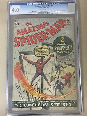 Amazing Spider Man 1 CGC 40 Origin Spider Man Retold 1st JJJ and Chameleon