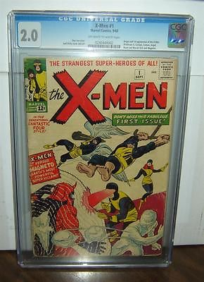 XMen 1 CGC 20 OW White Pages Origin1st XMen 1963 Jack Kirby id 13409