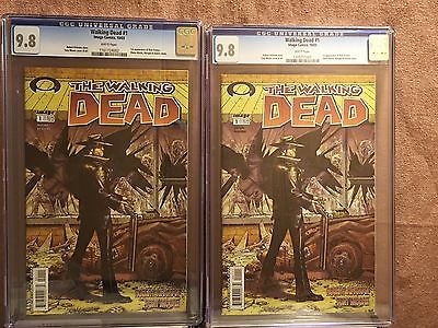 2 Walking Dead 1 CGC 98 Image 2003 Get Both Black Mature Label  White Mature