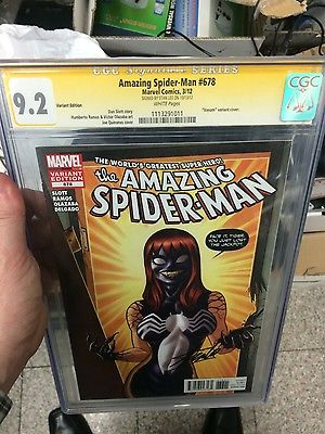 SpiderMan venom variant 678 CGC signature series signed by STAN LEE  RARE 92