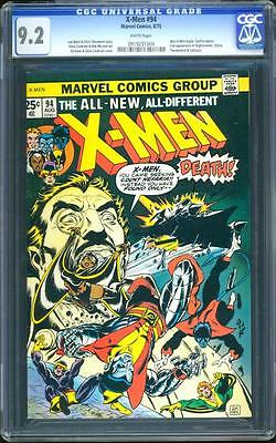 Xmen 94 CGC 92 Bronze Age Key Marvel Comic 1st App New Xmen LK