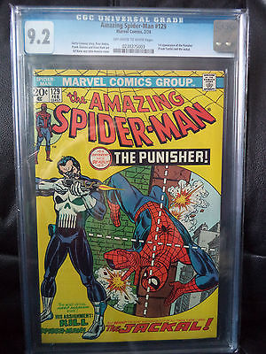 Marvel AMAZING SPIDERMAN 129 CGC 92 1st APPEARANCE THE PUNISHER  JACKAL OWW