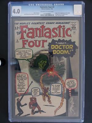 Fantastic Four 5  CGC 40 VG  Marvel 1962  1st App  ORIGIN of Doctor Doom