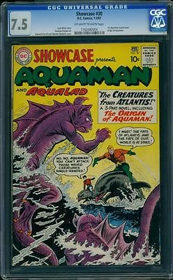 Showcase 30 CGC 75 1961  Offwhite to White Pages  1ST AQUAMAN  NO RESERVE