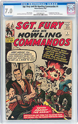 Sgt Fury and his Howling Commandos 1 CGC 70 oww Tough Book  Marvel KEY 1963
