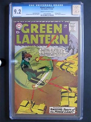 Green Lantern 3 DC 1960 NEAR MINT CGC 92 NM HIGHEST GRADE on CGC Census