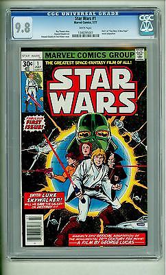 STAR WARS 1 CGC 98 WHITE PAGES 1977 MARVEL COMICS FIRST PRINTING
