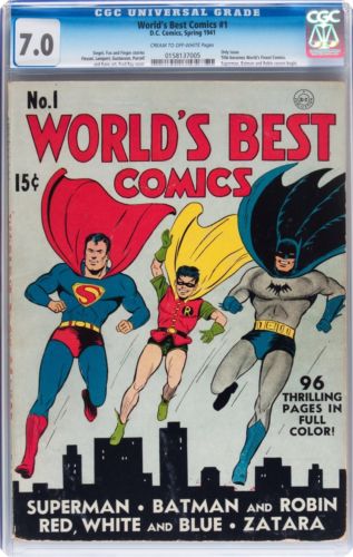 Worlds Best Comic 1 Cgc 70 