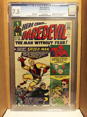 Daredevil 1 CGC 75 Hot book Presents better