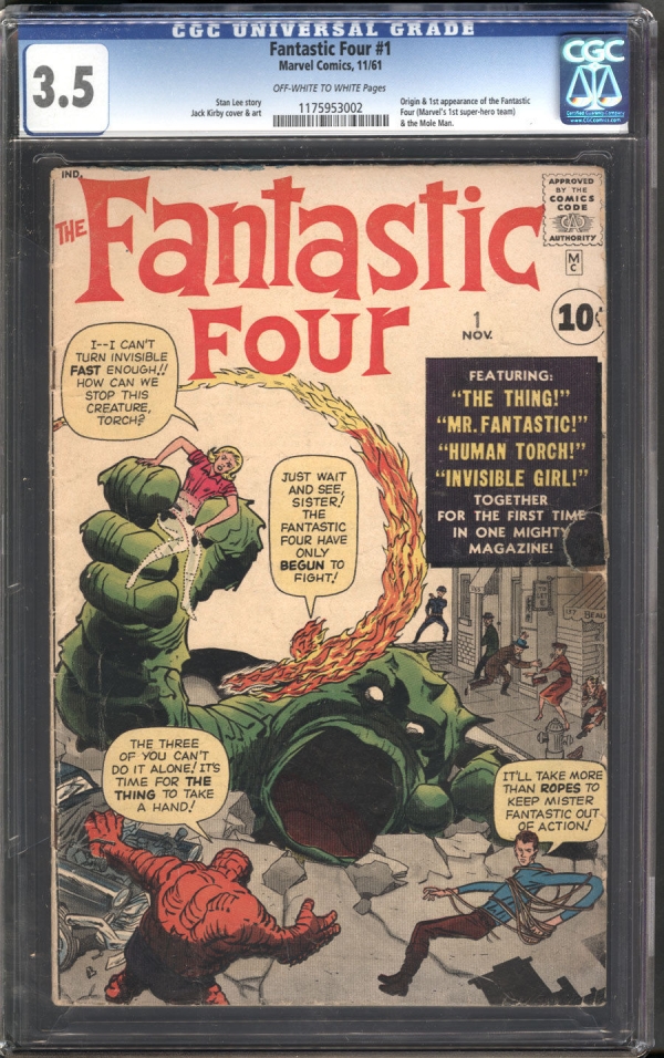 Fantastic Four 1 CGC 35 Looks Nicer  Super Key 1st Fantastic Four