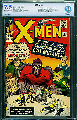 XMEN 4 1964CBCS 75KEY ISSUE1ST QUICKSILVERCGC