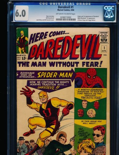 Daredevil  1 CGC 60 OWWHITE Pgs