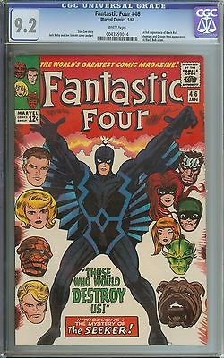 FANTASTIC FOUR 46 CGC 92 WHITE PAGES  1ST FULL APPEARANCE OF BLACKBOLT