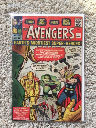 MARVEL COMICS AVENGERS 1 VG 40  45 NOT CGC MID GRADE HOT