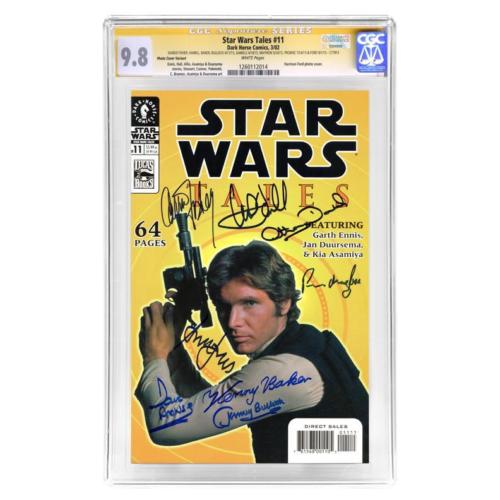 Harrison Ford  Star Wars Cast Autographed Star Wars Tales 11 CGC SS 98  CA
