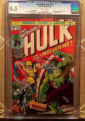 MARVEL INCREDIBLE HULK 181 CGC 65 FIRST APPEARANCE WOLVERINE NEW CASE