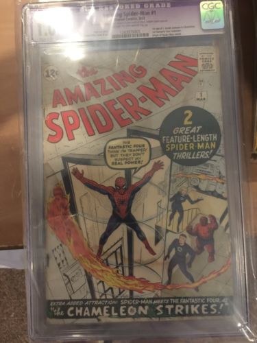 Amazing SpiderMan 1 1963 Cgc Graded 10Jack Kirby  Stan Lee 