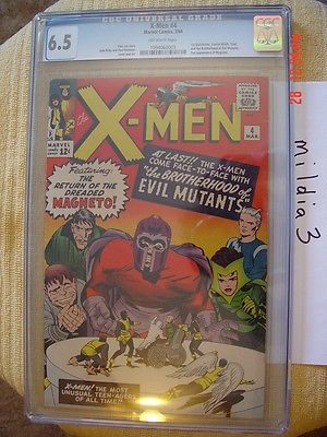 The XMen 4 Mar 1964 Marvel CGC 65 OW PAGES 1st QUICKSILVER  SCARLET WITCH