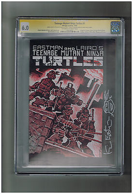 TEENAGE MUTANT NINJA TURTLES v1 1 CGC Grade 60 Sig Series SIGNED by Eastman