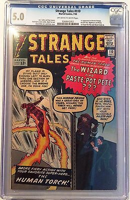 STRANGE TALES 110 CGC 50 1ST DOCTOR STRANGE OWWhite Pages